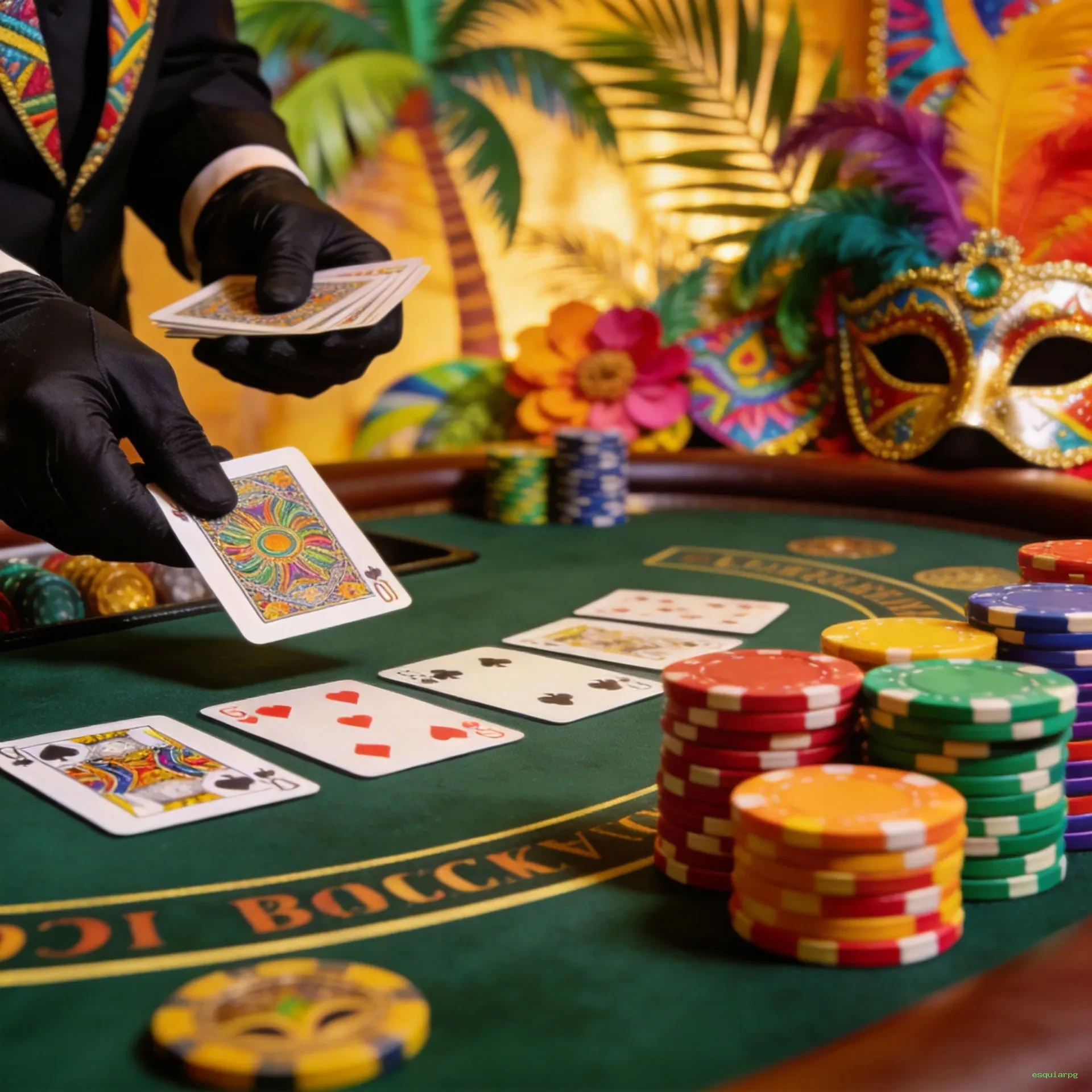 Roleta e blackjack esquiarpg